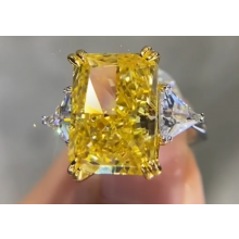 Cubic Zirconia Yellow Diamond Ring 34