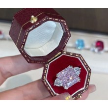 Cubic Zirconia Pink Diamond Ring 41