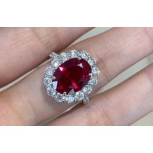 Cubic Zirconia Ruby Ring 48