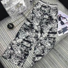 Dior pants with Animal print white / blcak 2025