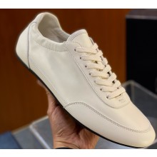 Prada men's Collapse leather sneakers 2EG479 ivory 2025