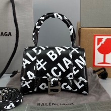 Balenciaga Cowhide Mini Hourglass Bag Bb057