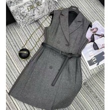 Dior grey dress with belt 2025