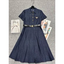 PRADA denim blue dress 2025