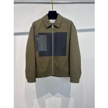 LOEWE Jacket in cotton Khaki Green 2025