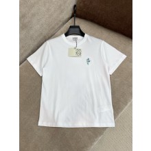 LOEWE white Relaxed fit t-shirt in cotton 2025