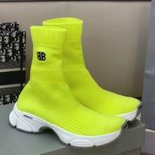 Balenciaga Ribbed 3D fabric speed 3.0 sports shoes in Green Bs005 2021