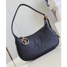 louis vuitton Monogram Empreinte mini moon bag BLACK M82391 2023