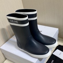 Celine Waterproof rain boots in dark blue  Ces006