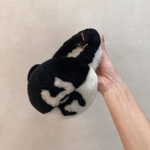 chanel Shearling Lambskin Black & White Earmuffs 2023