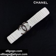Chanel Elastic belt in white    Cy004