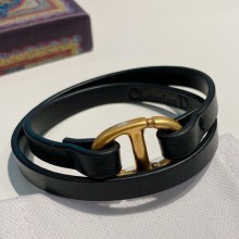 Dior Leather Necklace/Bracelet Black 2021