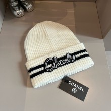 chanel graffiti Beanie WHITE 2024 