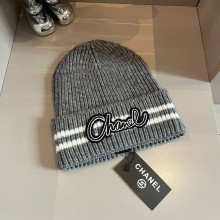 chanel graffiti Beanie GRAY 2024 