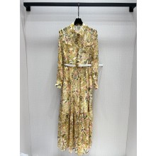 CELINE long shirt dress in silk crepon 2025