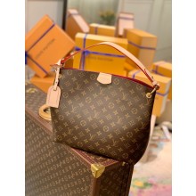 louis vuitton Monogram coated canvas Graceful PM bag M43700 Pivoine Pink 2023
