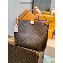 louis vuitton monogram canvas Graceful MM bag M43704 beige 2023