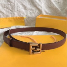 Fendi Double-sided calfskin belt in red     Fy001