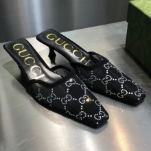Gucci hot fix Vintage mesh sandals in Black  Gs069