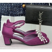Jimmy Choo  45mm crystal-embellished pumps purple 2025