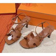 Hermes women's Heden 80 sandals in leather 14-2024