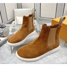 Louis Vuitton LV Pacific Chelsea Boot 1ADG77 Beige Suede calf leather 2024