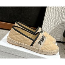 Dior Granville Espadrille beige Quilted Cannage Calfskin 2025