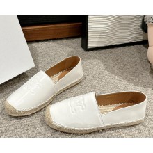 CELINE HOMME  Logo-Debossed calfskin Espadrilles white 2025