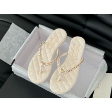 Chanel Slippers Lambskin & Metal white 2025