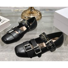 Dior Punk Ballet Flat Black Supple Calfskin 2025