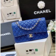 Chanel Medium Classic Flap Bag 1112 in caviar leather cobalt blue with Gold Hardware( Original Quality)