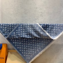 louis vuitton Denim Gradient Monogram Shawl M77461 blue