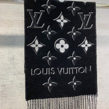 LOUIS VUITTON Essential Shine Scarf BLACK M78159