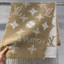 LOUIS VUITTON Essential Shine Scarf BEIGE M78160