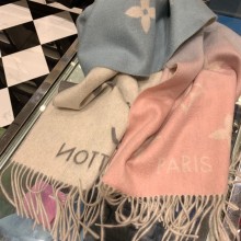 LOUIS VUITTON Reykjavik Gradient Scarf M70868 bleu rose