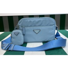 Prada Re-Nylon shoulder bag 1BC167 Blue 2023