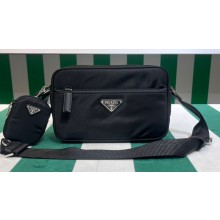 Prada Re-Nylon shoulder bag 1BC167 Black 2023