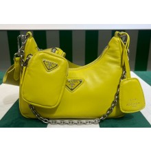 Prada Re-Edition 2005 Padded nappa-leather shoulder bag 1BH204 Yellow 2023