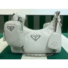 Prada Re-Edition 2005 Padded nappa-leather shoulder bag 1BH204 White 2023