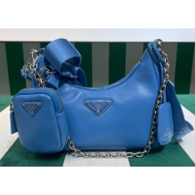 Prada Re-Edition 2005 Padded nappa-leather shoulder bag 1BH204 Blue 2023