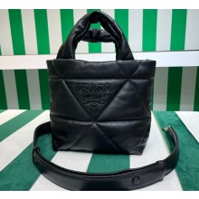 Prada Quilted nappa leather tote bag 1BG434 Black 2023