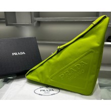 Prada Large Canvas Triangle bag 2VY007 Green 2023