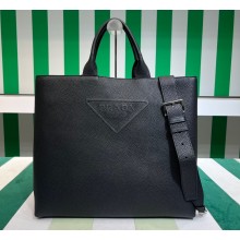 Prada Leather tote bag 2VG109 Black 2023
