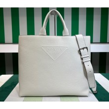 Prada Leather tote bag 2VG109 White 2023