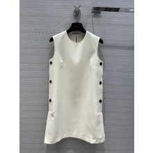 DIOR White Wool and Silk TUNIC 2023