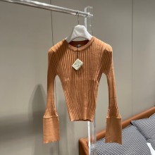 loewe Long sleeve top in viscose KHAKI 2023