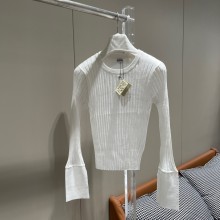 loewe Long sleeve top in viscose WHITE 2023