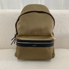 Saint Laurent city backpack Bag in canvas, nylon and leather 534967 army green(original quality)
