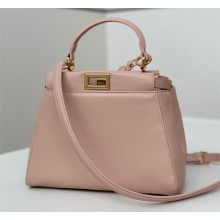 Fendi Peekaboo Iconic Mini Bag in Nappa Leather Pink 2025