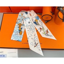 Hermes Twilly Silk Scarf 5x86cm 250304 11 2025
